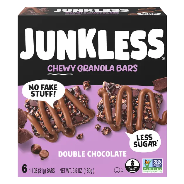 Gluten Free Chewy Double Chocolate Granola Bars - 6 ct
