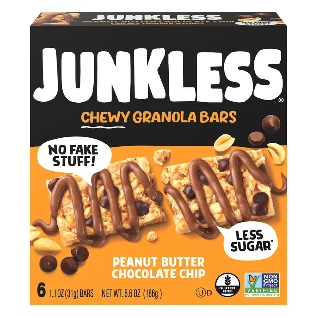 Gluten Free Chewy Peanut Butter Chocolate Chip Granola Bars 6 ct