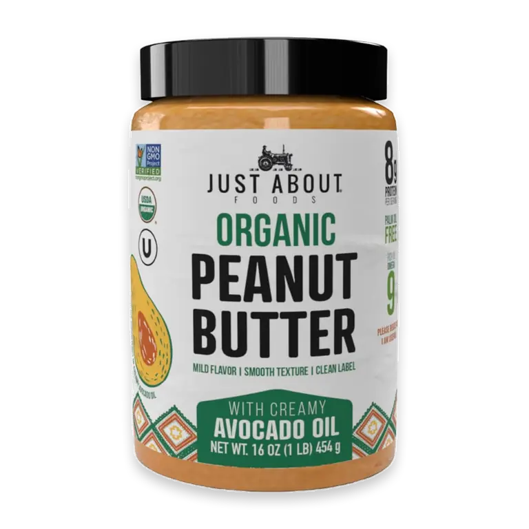 ORGANIC PEANUT BUTTER MADE WITH CREAMY AVOCADO OIL