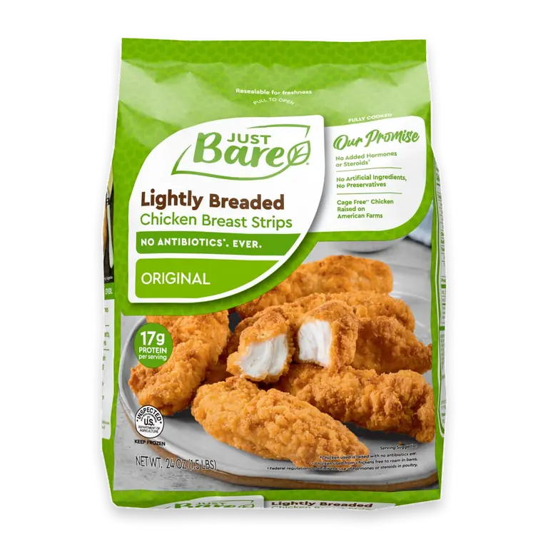 Fully Cooked Lightly Breaded Chicken Breast Strips