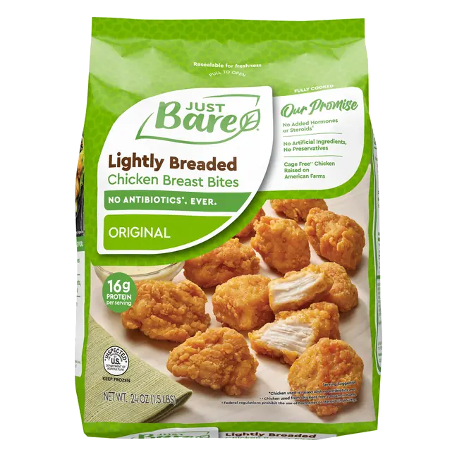 Lightly Breaded Chicken Breast Bites Frozen