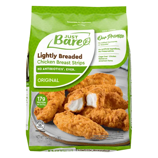 Lightly Breaded Chicken Breast Strips Frozen
