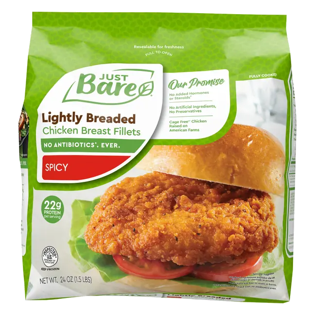 Spicy Lightly Breaded Chicken Breast Fillets Frozen