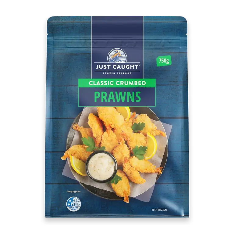 Classic Crumbed Prawns