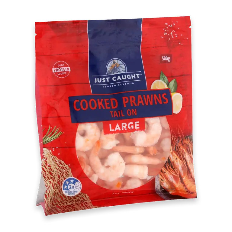 Cooked Prawns Tail On Large