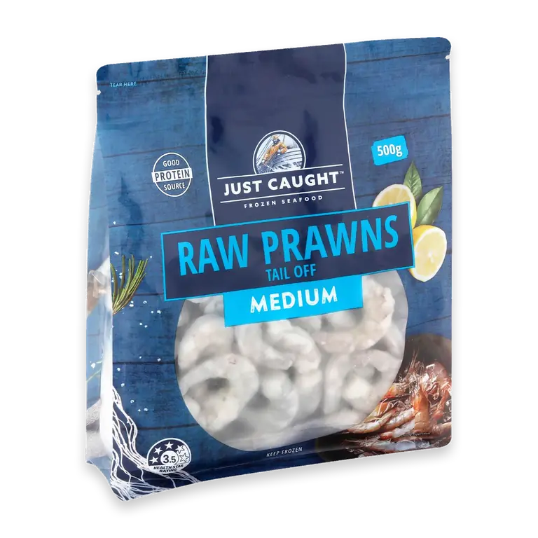 Raw Prawns Tail Off Medium