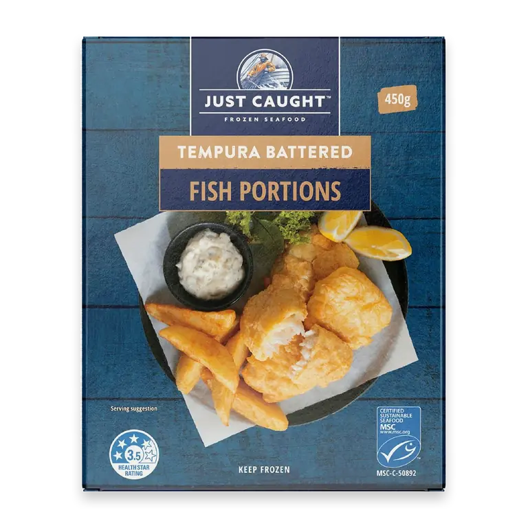 Tempura Battered Fish Portions