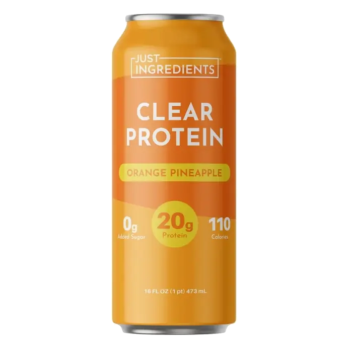 Just Ingredients Orange Pineapple Flavored Clear Protein, 16 fl oz