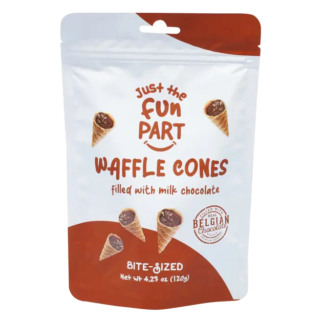 Filled with Milk Chocolate Waffle Cones