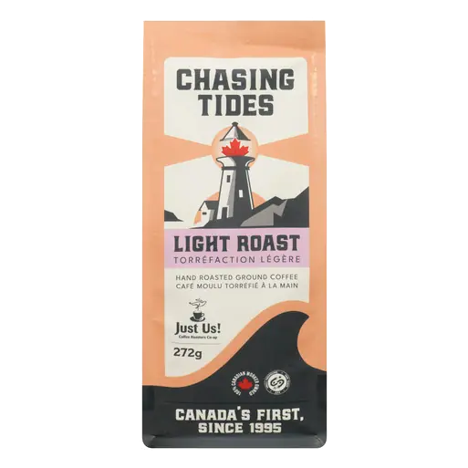 Chasing Tides Ground Coffee Hand Roasted Light Roast 272 g