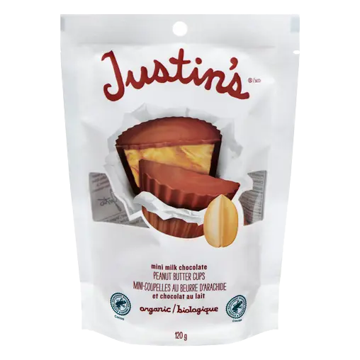 Justin's Organic Mini Milk Chocolate Peanut Butter Cups 120 g