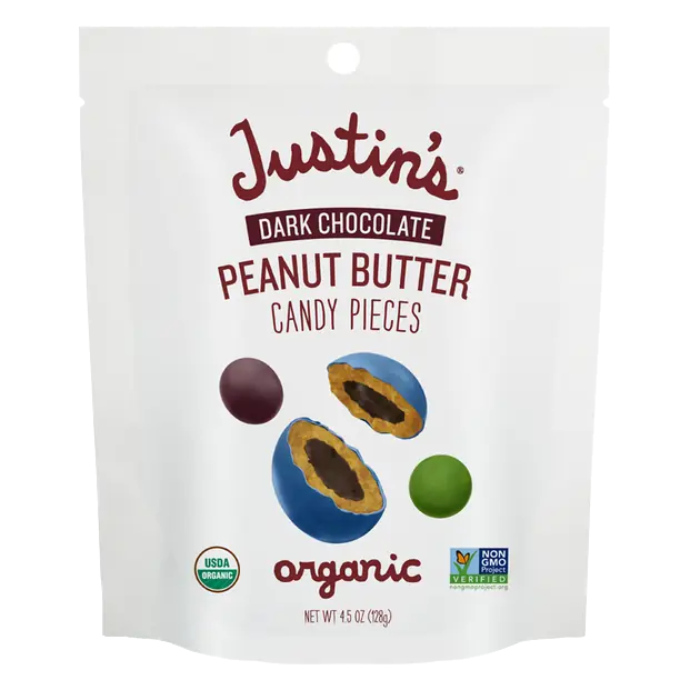 Organic Dark Chocolate Peanut Butter Candy Pieces