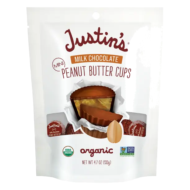 Organic Mini Milk Chocolate Peanut Butter Cups Candy