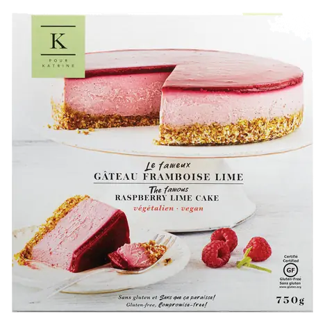 Cake Raspberry Lime 750 g (frozen)