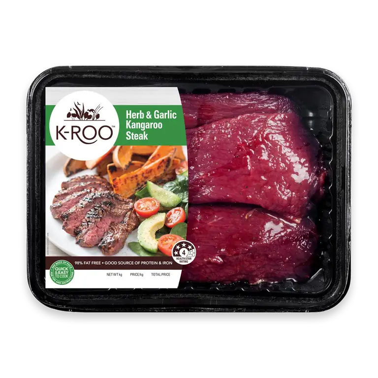 Kangaroo Herb & Garlic Steak