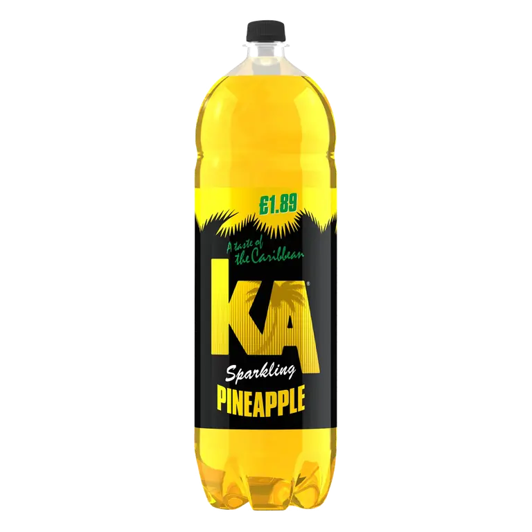 KA Pineapple Sparkling Soft Drink Bottle 2L PM £1.89