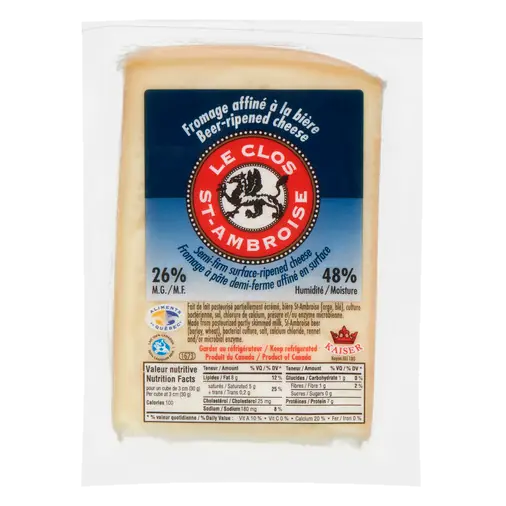 Le Clos St-Ambroise Beer-Ripened Cheese 170 G