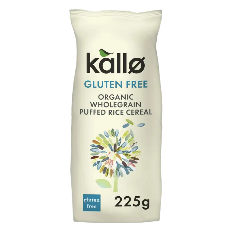 Organic Puffed Rice Cereal Gluten Free 225g