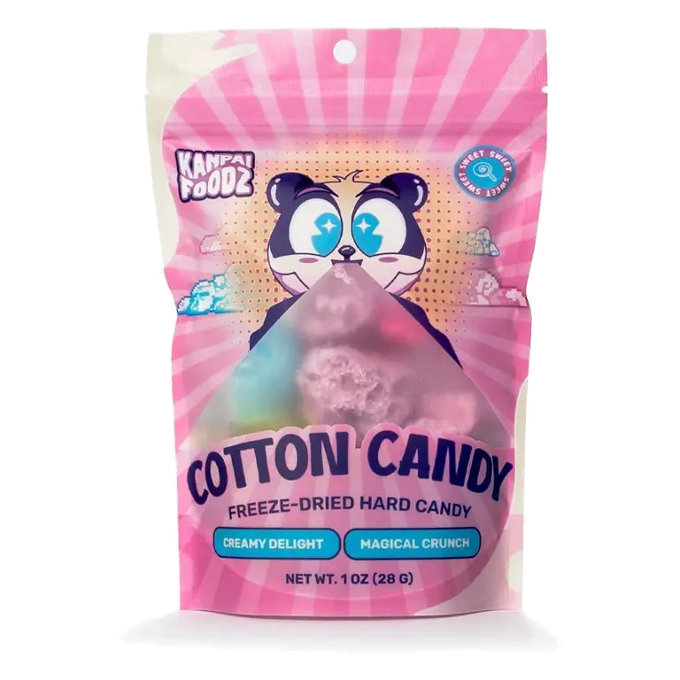 Kanpai Foodz Freeze Dried Candy - Cotton Candy - 1oz