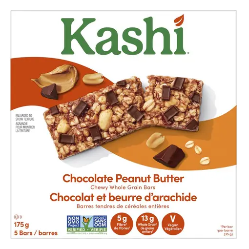 Chewy Grain Bars Chocolate Peanut Butter 175 g