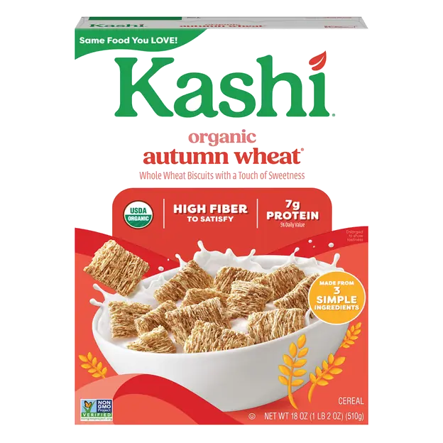 Organic Autumn Whole Wheat Biscuits Cereal with Fiber