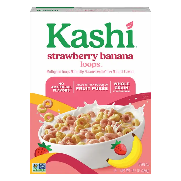 Strawberry Banana Smoothie Loops Multigrain Cereal