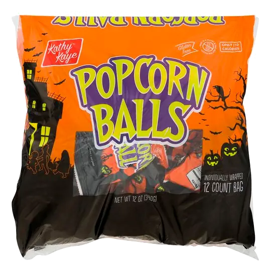 Kathy Kaye Popcorn Balls Halloween - 12 ct