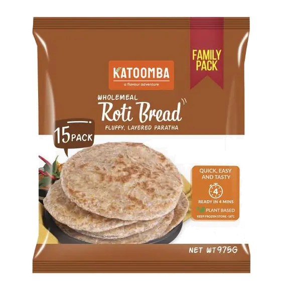 Wholemeal Roti Bread 15 Pack