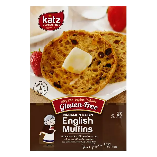 English Muffins, Gluten-Free, Cinnamon Raisin