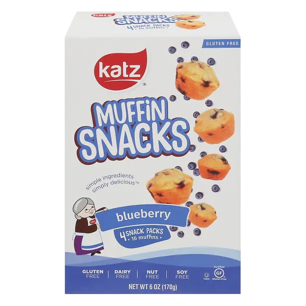 Gluten Free Blueberry Muffin Snacks - 4 ct Frozen