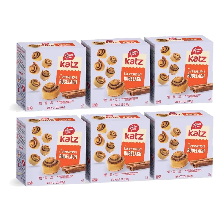 Katz Gluten Free Cinnamon Rugelach, 6 Pack