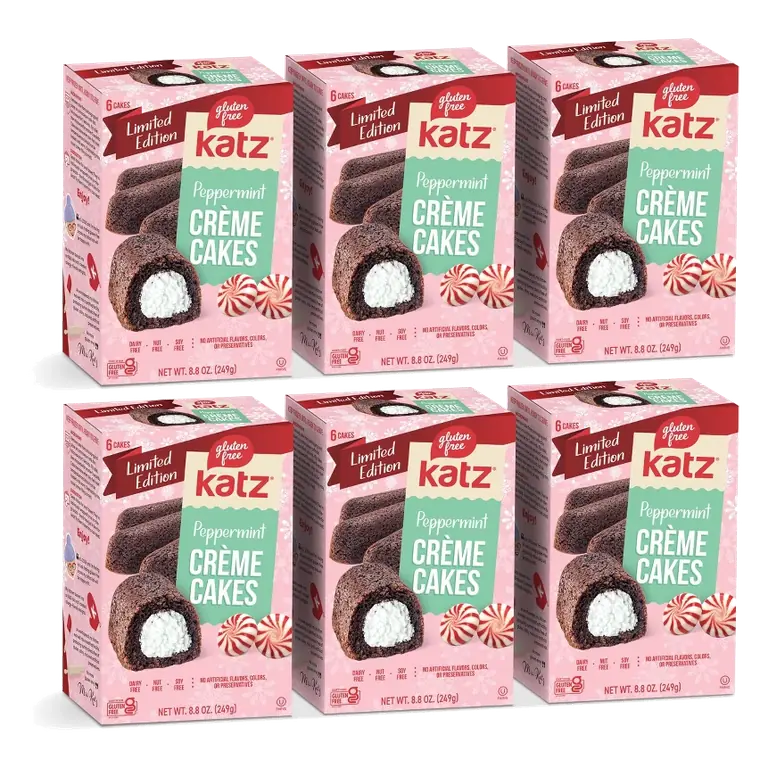 Katz Gluten Free Creme Cakes - Peppermint - 6 Pack