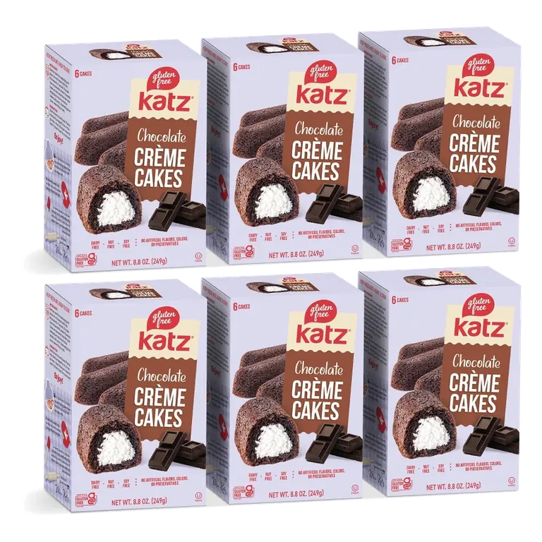 Katz Gluten Free Creme Cakes - Chocolate - 6 Pack