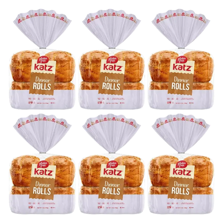 Katz Gluten Free Dinner Rolls, 6 Pack