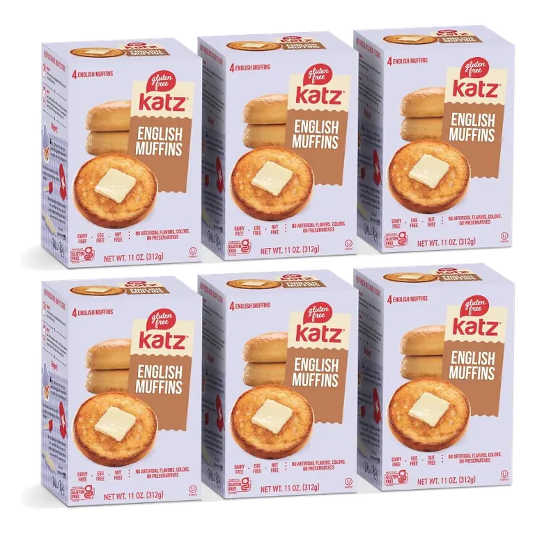Katz Gluten Free English Muffins, 6 Pack