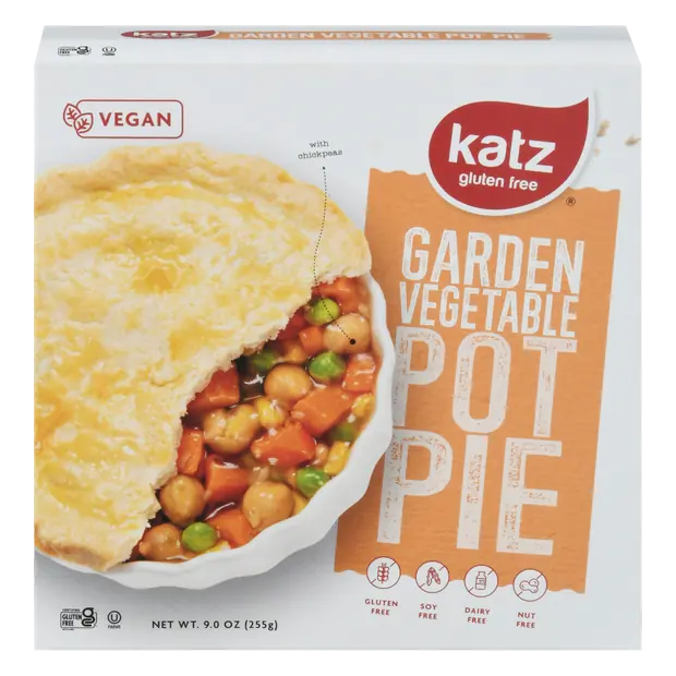 Gluten Free Garden Vegetable Pot Pie Frozen Meal