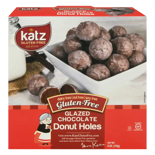 Gluten Free Glazed Chocolate Donut Holes Frozen