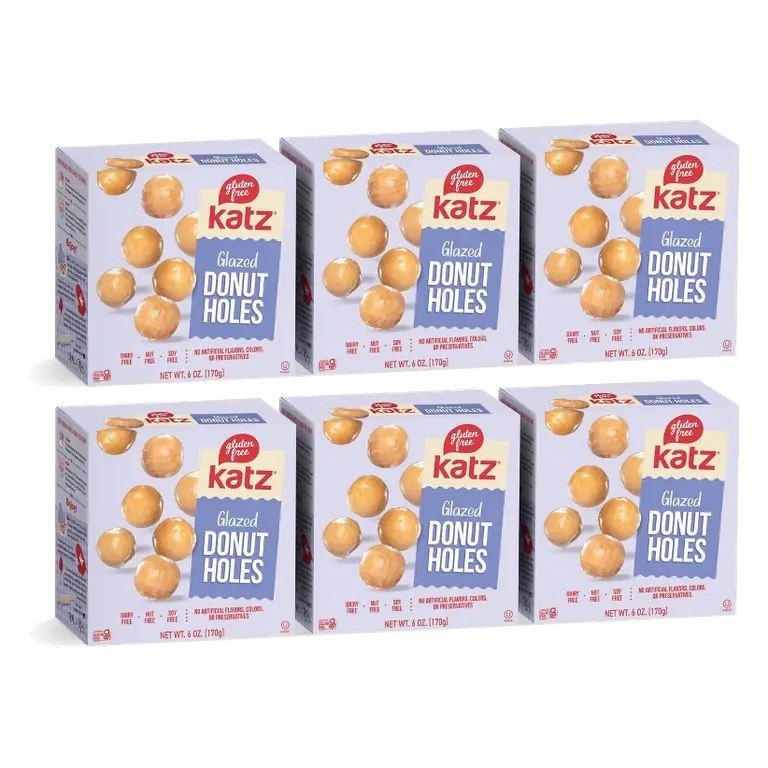 Katz Gluten Free Glazed Donut Holes, 6 Pack