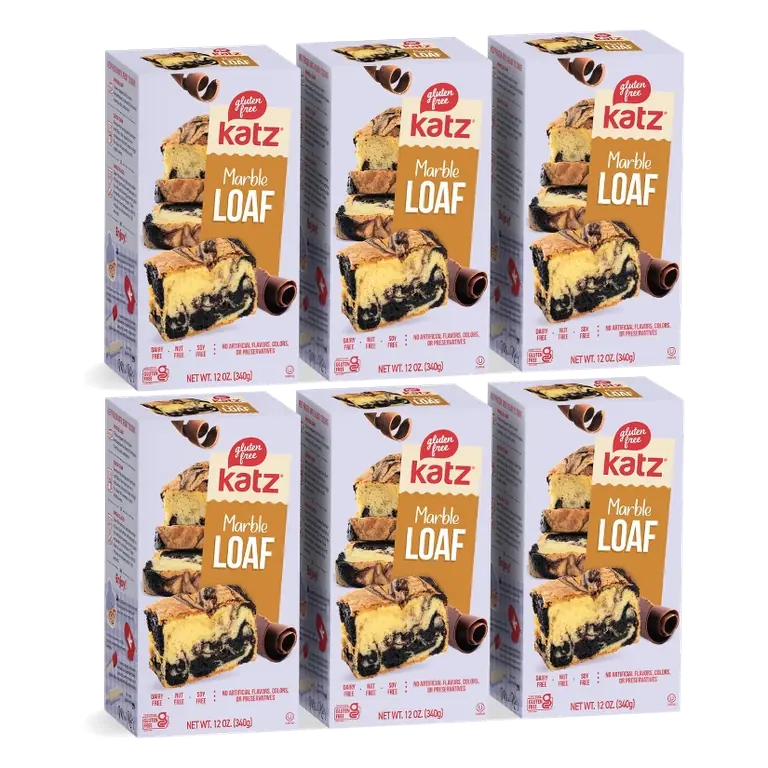 Katz Gluten Free Marble Loaf, 6 Pack