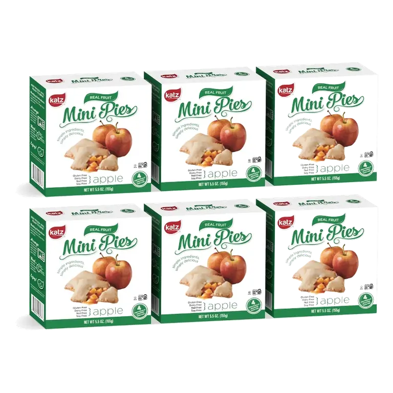 Katz Gluten Free Mini Pies - Apple - 6 Pack