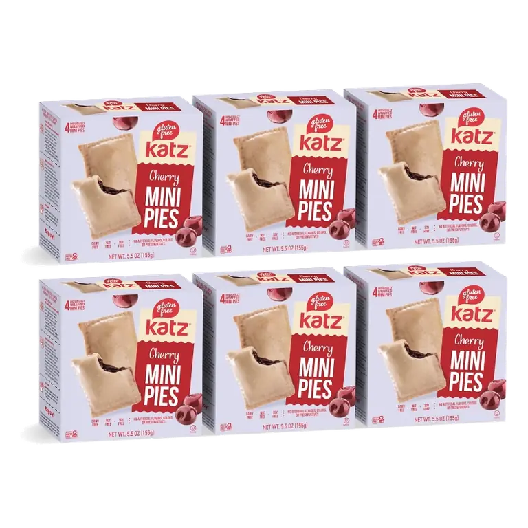 Katz Gluten Free Mini Pies - Cherry - 6 Pack
