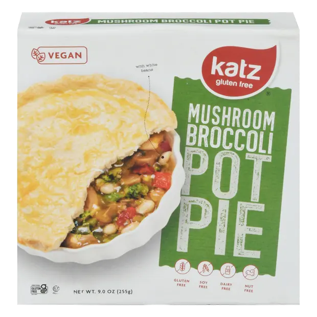 Gluten Free Mushroom Broccoli Pot Pie Frozen Meal