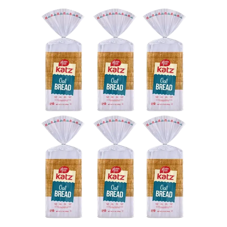 Katz Gluten Free Oat Bread, 6 Pack