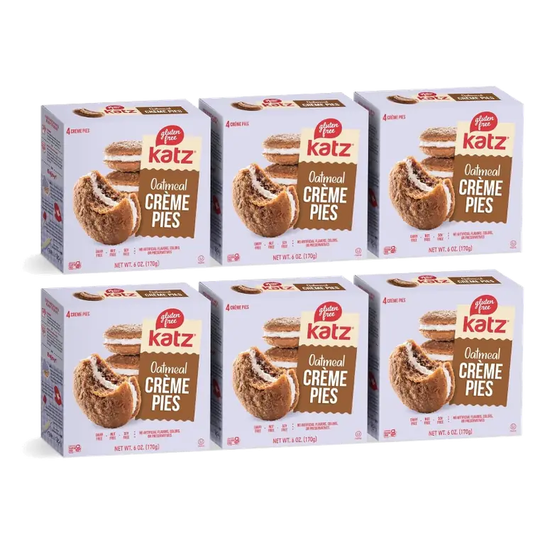 Katz Gluten Free Oatmeal Creme Pies, 6 Pack