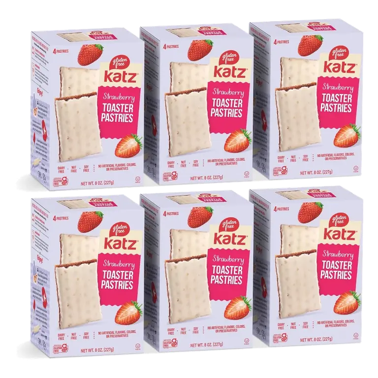 Katz Gluten Free Toaster Pastries - Strawberry - 6 Pack