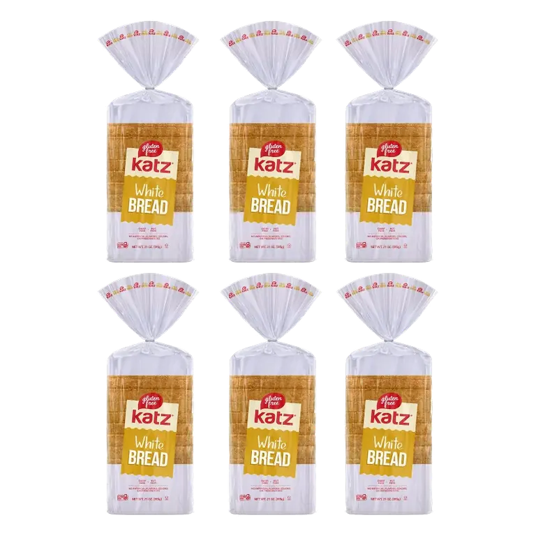 Katz Gluten Free White Bread, 6 Pack
