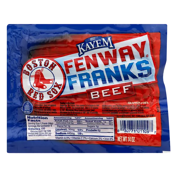 Fenway Beef Franks - 8 ct