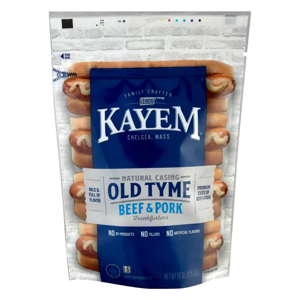Natural Casing Old Tyme Beef & Pork Frankfurters - 10 ct