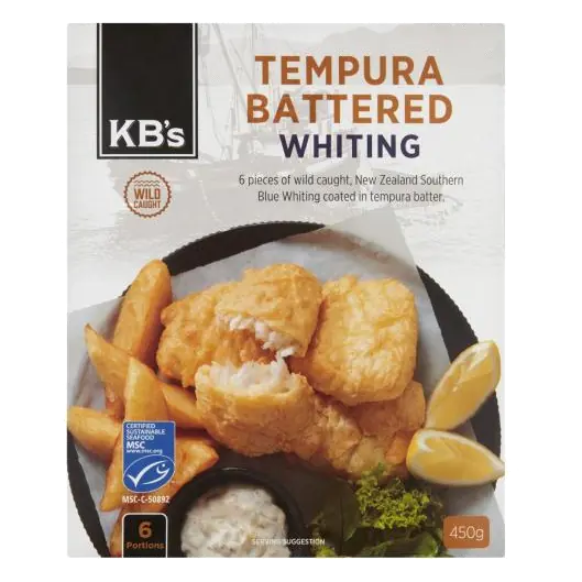 Tempura Battered Whiting Fillets