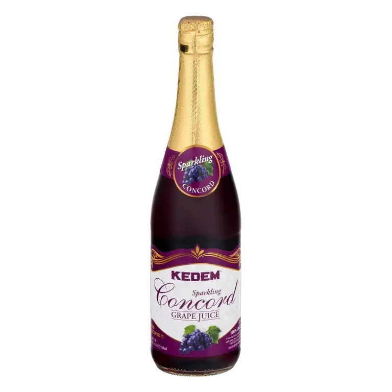 Kedem Sparkling Concord Grape Juice, 25.4 fl oz: Non-Caffeinated, No Added Sugar
